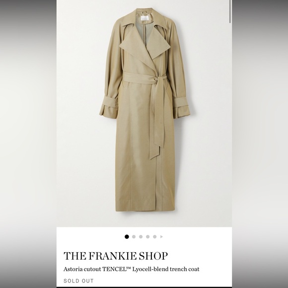 The Frankie Shop Jackets & Blazers - The Frankie Shop Tan Trench Coat